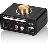 Mini Stereo Line Level Booster Verstärker Audio Preamp für MP3, iPod, iPad, iPhone, 20dB Gain + Lautstärkeregler