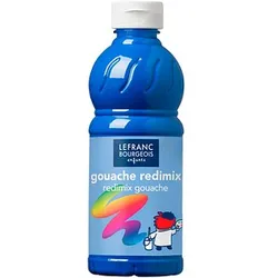 LEFRANC BOURGEOIS Gouache Liquide Redimix Temperafarbe blau 500,0 ml