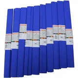 Werola Krepppapier brillantblau 10 Rollen 50 x 250 cm
