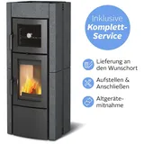 A+ (A++ bis G) FIREFIX Kaminofen "La Nordica »Ester Forno«" Kaminöfen Wunschort Lieferung schwarz