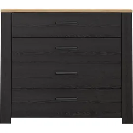 Forte Kommode Bohol 101,4 x 87 x 42 cm Schwarz