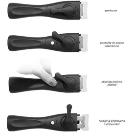 Orion Grande Kombitopf-Set 3-teilig mit Griff 110276 - Schwarz