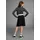 KangaROOS Jerseykleid Kleid mit Glitzergürtel Schwarz/Silber 164/170