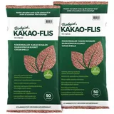 Floragard Kakaoschalen-Mulch 100 L (2×50 L) – natürliches Mulchmaterial & Rindenmulch-Alternative für Pflanzflächen, Stauden- & Gehölzbeete, Rosenbeete & Wege – unterdrückt Unkrautwuchs