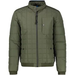 Steppjacke LERROS "LERROS Herren Steppblouson, funktional", Herren, Gr. M, deep olive, 100% Baumwolle, Langarm, Jacken, Wasser- und windabweisend, atmungsaktiv