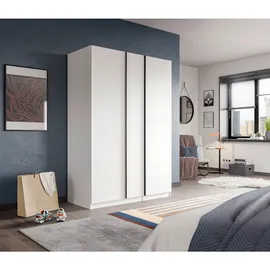 Livetastic Drehtürenschrank OAKLAND 130 x 183 x 53 cm Weiß