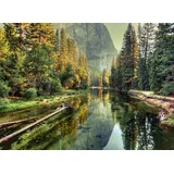 Living Walls Fototapete Designwalls Mountain River grün gelb), 3,50 m x 2,55 m