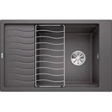 Blanco Elon XL 6 S links Silgranit Felsgrau Handbetätigung 780 x 500 mm