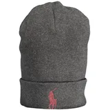 Ralph Lauren Mütze Beanie Classic Hat Baumwolle One Size Grau - Einheitsgröße