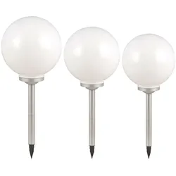 3er Set LED Solarleuchten für den Außenbereich