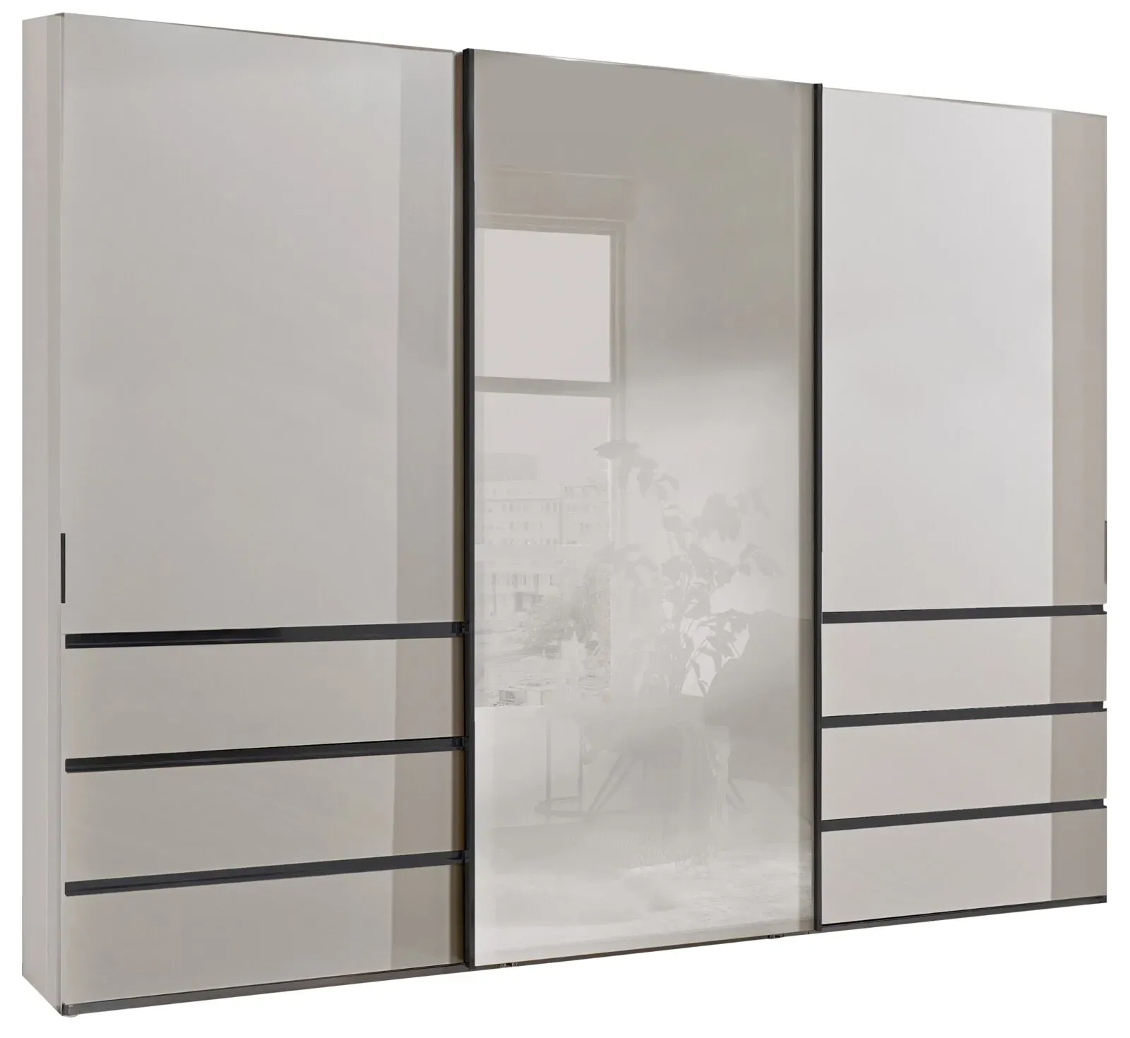 Novel Schwebetürenschrank MALIBU - B/H/T ca. 300.00x236.00x67.00
