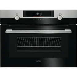 AEG KMK565060M 7000 CombiQuick / Einbau-Kompaktbackofen / Mikrowelle / Emaille-Beschichtung / Edelstahl mit Antifingerprint