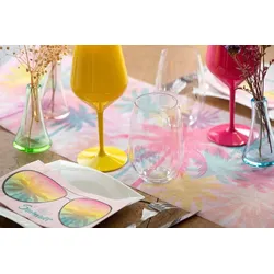 36 Mehrweg Wein Cocktail Gläser Spritz gelb Tritan 470ml Wiederverwendbar unzerbrechlich  Kunststoff