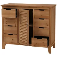 Mendler Apothekerkommode HWC-O63, Schrank Staufächer Schubladen, Vintage Shabby Fensterladenoptik