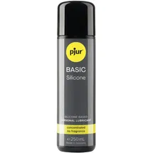 pjur BASIC Silicone - Silikon-Gleitgel ideal für Einsteiger - kondomgeeignet und nicht klebend - für Männer & Frauen (250ml)