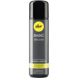 pjur BASIC Silicone - Silikon-Gleitgel ideal für Einsteiger - kondomgeeignet und nicht klebend - für Männer & Frauen (250ml)
