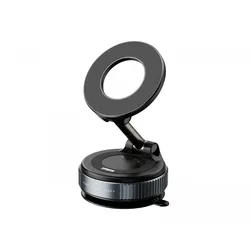 MaxMount Vakuum Telefonhalter mit magnetischem Ring - Schwarz