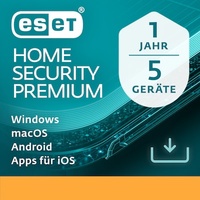 Eset Home Security Premium 5 Geräte 1 Jahr, ESD (multilingual) (PC) (EHSP-N1-A5)