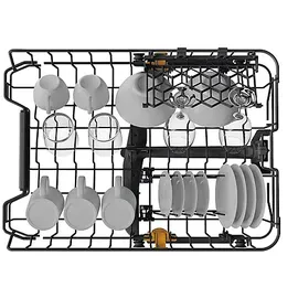 Bauknecht BK6UC11BS7A0X Einbau-Geschirrspüler (unterbaufähig, 448 mm breit, Edelstahl)