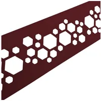 zaun|zu® Sichtschutzstreifen 2,55 m Bordeauxrot