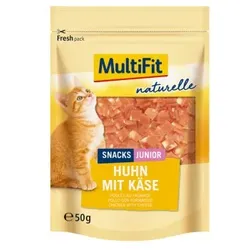 MultiFit naturelle Huhn & Käse Junior 4x50g