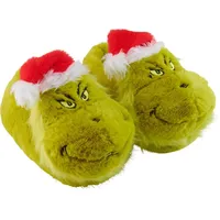 The Grinch Slipper 3D Hausschuhe Plüsch Pantoffeln Puschen Schlappen in grün 38-40