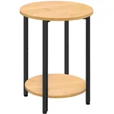 OEM Runder Nachttisch, Bambusschrank, 45x45x62 I Begryf