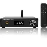 S.M.S.L D12 Audio DAC Mini HiFi Audio Decoder DAC Eingang USB/Koaxial/Optischer Ausgang RCA/Kopfhörerverstärker DSD512 32-bit 768 KHZ für PS5 Switch Unterstützung MQA (Schwarz)