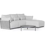 BEST Freizeitmöbel BEST Loungegruppe Bilbao, anthrazit Kunststoff, Metall, 3-teilig