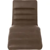 W.Schillig Relaxliege daily dreams Leder/Polyester 75 x 91 x 170 cm braun mit Kissen