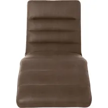 W.Schillig Relaxliege daily dreams Leder/Polyester 75 x 91 x 170 cm braun mit Kissen