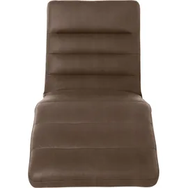 W.Schillig Relaxliege daily dreams Leder/Polyester 75 x 91 x 170 cm braun mit Kissen