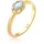 Elli Ring 925 Sterling Silber Verlobungsring in Gold | Gr.: 54