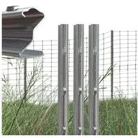Baumarktplus Z-Profil Zaunpfosten 150 cm feuerverzinkt 50x Zaunpfähle 1,5