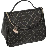 Auri Art Deco Kosmetikkoffer mit Klappe Schwarz