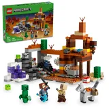 LEGO Minecraft 21263 The Badlands Mineshaft Videospiel Spielzeug, Mining Exploration Set mit Minecraft Minifiguren, Geburtstagsgeschenk für Jungen und Mädchen, Actiongeladenes Minecraft-Spielzeug für