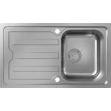 Hansgrohe S44 1 Becken rechts Einbauspüle Edelstahl Handbetätigung 870 x 510 mm
