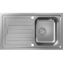 Hansgrohe S44 1 Becken rechts Einbauspüle Edelstahl Handbetätigung 870 x 510 mm