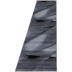 Teppich AYYILDIZ TEPPICHE "MIAMI 6590", schwarz, B:80cm H:12mm L:300cm, Polypropylen, Teppiche, strapazierfähig / pflegeleicht/ Kurzflorteppich