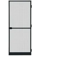 APANA Fliegengitter Insektenschutz Tür Alurahmen auf Maß Mückengitter Balkontür,Farbe:anthrazit (RAL7016),Größe (Breite x Höhe):120 x 240 cm – Schwarz