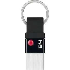Emtec T100 64GB USB-Stick USB 3.2 Nano Ring mit Schlüsselring, ultradünn
