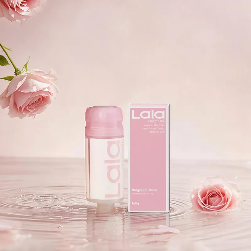 Lalapercare Nara Summer Duschfilter mit Rosenduft, enthält Damaszener-Rosen-Extrakt und Vitamin C – erhöht den Wasserdruck, entfernt Chlor, pflegt die Haut und sorgt für hydratisierte, strahlende Haut und Haare (Import aus Korea), ein Filter ohne Duschkopf