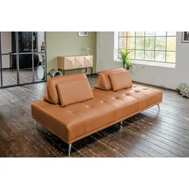 KAWOLA Schlafsofa Wiolo Leder cognac