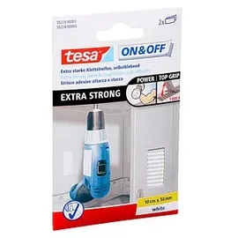 Tesa Klettband ON & OFF® EXTRA STRONG weiß, 2 St.