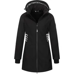 Softshelljacke ARCTIC SEVEN "ASGiuliana", Damen, Gr. XS, schwarz, Obermaterial: 96% Polyester, 4% Elasthan; Innenmaterial: 100% Polyester, Jacken, mit abnehmbarer Kapuze