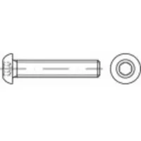 TOOLCRAFT Linsenschrauben M10 20 mm 200 Stück