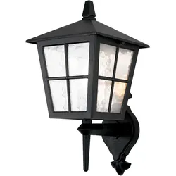 Canterbury Wandlaterne mit 1 Licht, Schwarz
