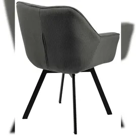 CLP Esszimmerstuhl Jordi Cord, dunkelgrau
