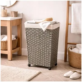 Hti-Living Wäschesammler 40 Liter Briena Grau - Grau