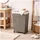 Hti-Living Wäschesammler 40 Liter Briena Grau - Grau